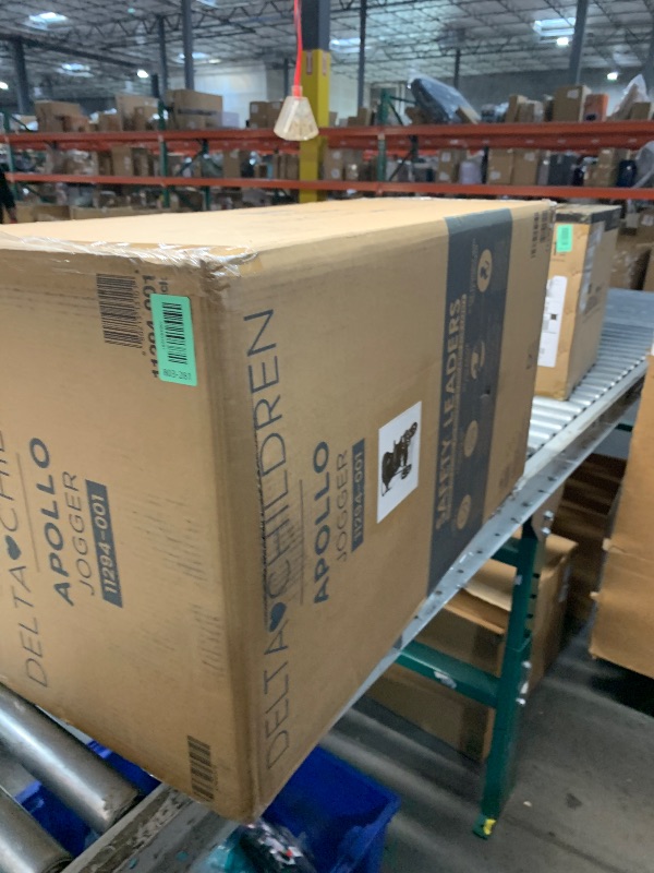 Photo 1 of ***MISSING PARTS***
Delta Children Apollo Jogging Stroller - Shock Absorbing Frame with Large Canopy & Recline - Car Seat Compatible, Black