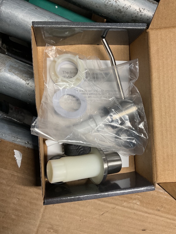 Photo 1 of ***May contain missing parts***Husfunov Soap Dispenser for Kitchen Sink, Built in Sink Soap Dispenser (Brushed Nickel), Countertop Dish Soap Dispenser Stainless Steel Pump with 47" Extension Tube kit, No Need to Frequent Refills