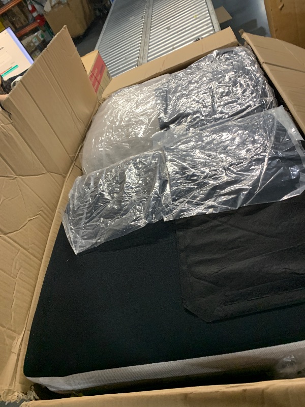 Photo 1 of ***PARTIAL SET  (BOX A)*** Novilla 57" Linen Loveseat - Small Sofa w/ 2 Bolster Pillows for Apartment, Easy Assembly, Beige