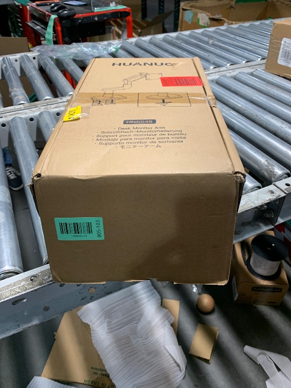 Photo 1 of ***MISSING PARTS***
HUANUO TitanLift Heavy Duty Monitor Arm for Screens up to 49", Holds 40 lbs, Aluminum Ultrawide Screen Desk Mount, Fully Adjustable Single Gaming Monitor Mount with Dual C-Clamp, Max VESA 100x100mm