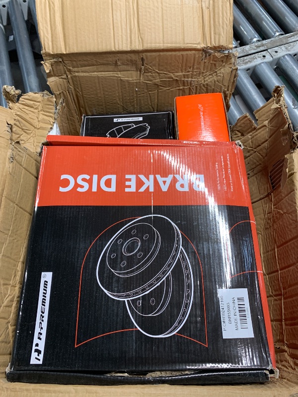 Photo 1 of A-Premium Front Vented & Rear Solid Disc Brake Rotors + Ceramic Pads Kit Compatible with Select Chevy, Pontiac and Saturn Models- Cobalt 2008, Malibu 2005-2012, G5 2007-2009, G6 2006-2010, Aura 07-09