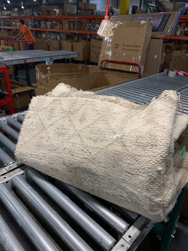 Photo 1 of Loloi Angela Rose Rivers Collection RIV-03 Sand/Ivory 8'-6" x 11'-6" Reversible Area Rug