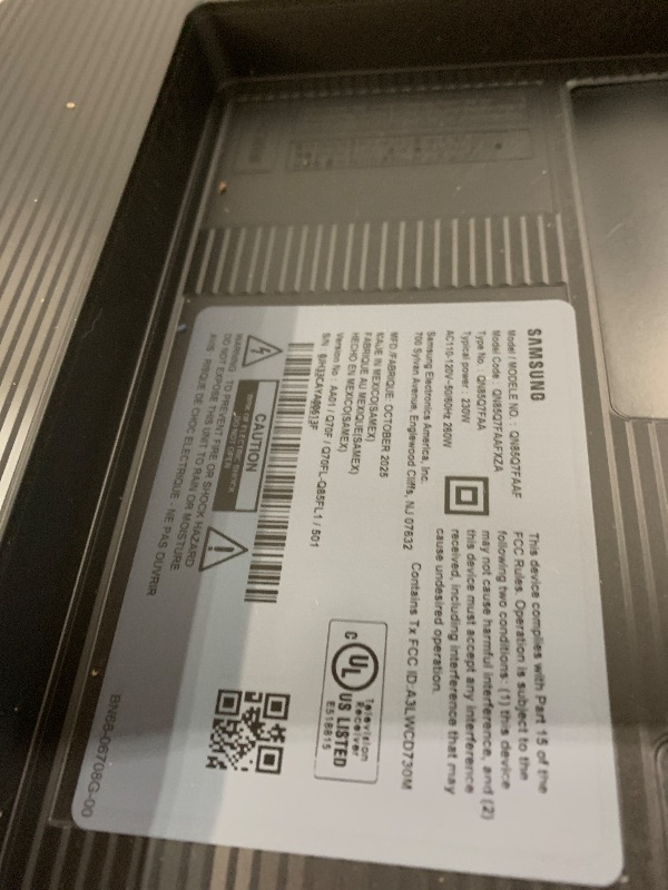 Photo 1 of Samsung 85-Inch Class QLED Q7F Series Samsung Vision AI Smart TV (2025 Model, 85Q7F) Quantum HDR, Object Tracking Sound Lite, Q4 AI Gen1 Processor, 4K upscaling, Gaming Hub, Alexa Built-in