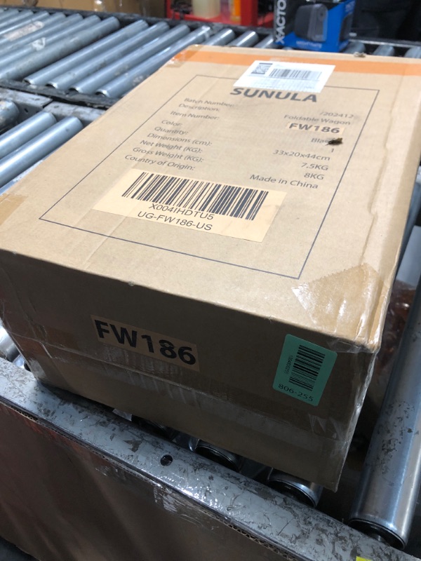 Photo 1 of ****OPENED FOR INSPECTION****Sunula Collapsible Foldable Wagon Cart with 330lbs Weight Capacity, Heavy Duty Folding Wagon Cart with Big All-Terrain Wheels & Drink Holders. Black