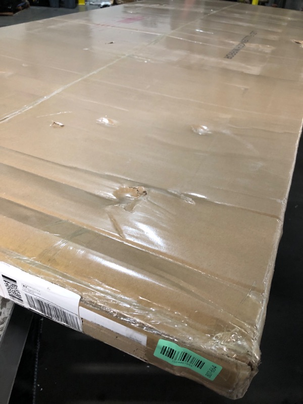 Photo 1 of ***Missing power cord*** Full Length Mirror with Lights, 95" x 40" LED Lighted Floor Standing Mirror, Full Body Dressing Hanging Mounted Mirrors, Dimmable, Tempered Glass, Safe to Use, Square White