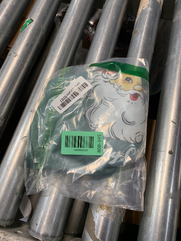 Photo 1 of ***(HEAVILY USED/ MINOR DAMAGE)***KEKEMI Toddler Christmas Crewneck Sweatshirt Retro Santa Graphic Pullover Top Baby Boy Girl Merry Christmas Long Sleeve Shirt (Green, 2-3 Years)