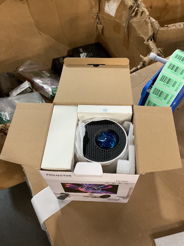 Photo 1 of [Electric Focus]Mini Portable Projector with 4K Support, Bluetooth 5.4 WIFI6, 5watt Sound Base Speaker, 260 ANSI, Android 11, 210° Rotation , Auto Keystone Correction Video Projector HY300 PLUS