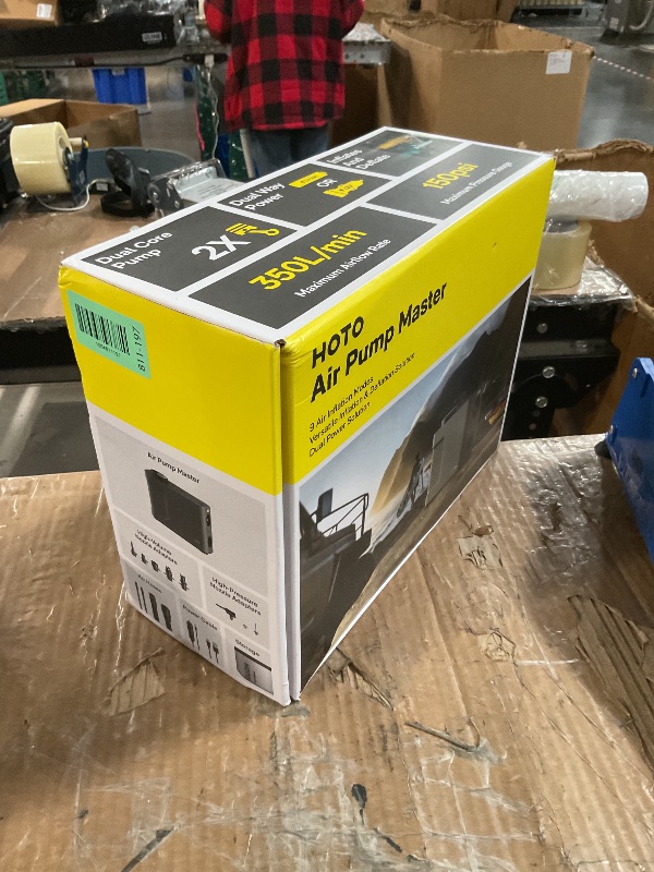 Photo 1 of ***(MISSING ACCESSORIES/ NOT A COMPLETE SET)***HOTO Air Pump Master, Portable Cordless Tire Inflator, Electric Air Pump with 9 Pump Modes, 12V DC Car Connector for Car, Bikes, Inflatable Pool Float, Air Mattress, Kayak, Tent, Paddle Board, Sup