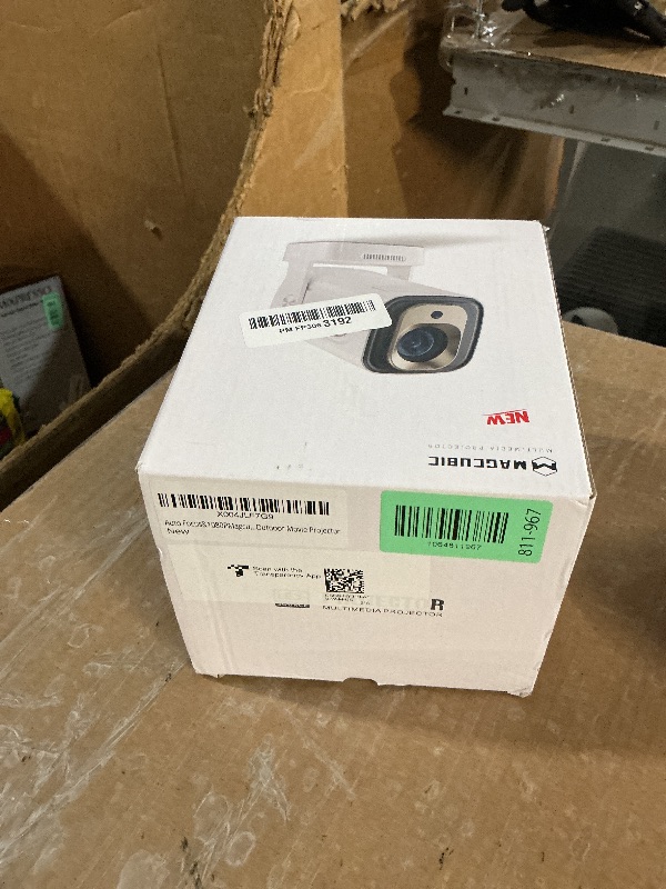 Photo 1 of ?Auto Focus&1080P?Magcubic Mini Smart Projector with 4K Support, Portable Projector with Wifi and Bluetooth, 5W Speaker, Built in Apps, Voice Control, Outdoor Movie Projector