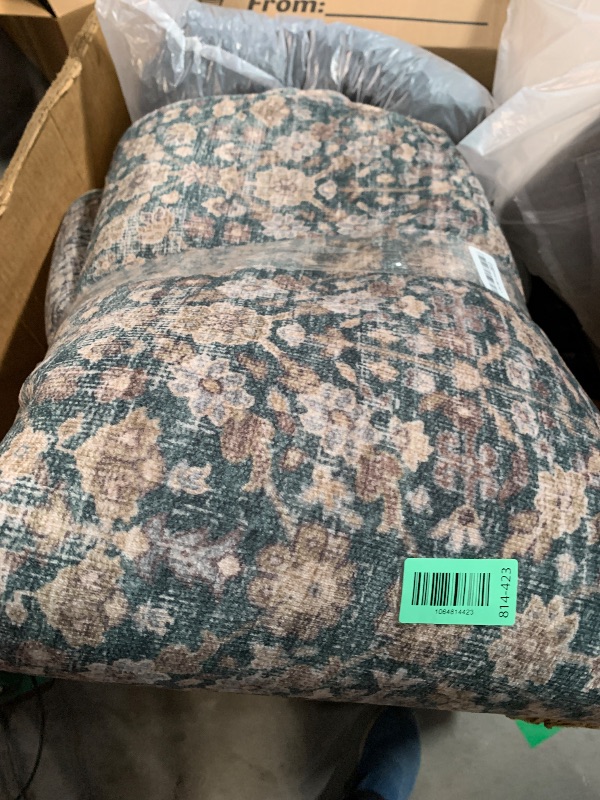 Photo 1 of Machine Washable Rugs for Living Room: 8x10 Area Rugs Boho Vintage Rugs Stain Resistant Non Slip Low Pile Soft Lightweight Carpet for Bedroom Kitchen Dining Room Nursery Kids Room Farmhouse