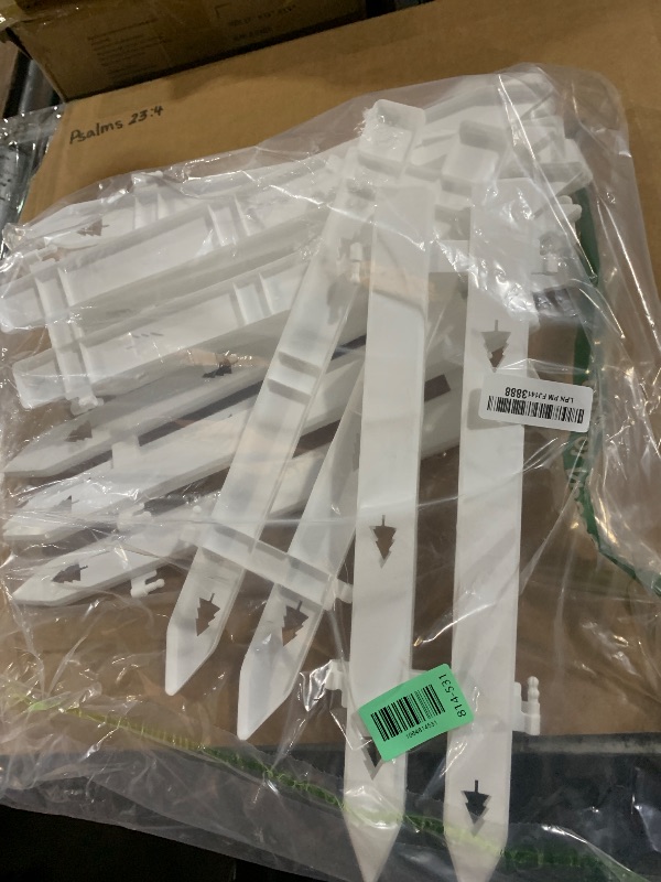 Photo 1 of 16" Extra Tall Fence for Christmas Tree,12PCS White Picket Fence Gate Barrier with Tree Patterns Christmas Tree Gate for Pets(24" H x 5" W Each)