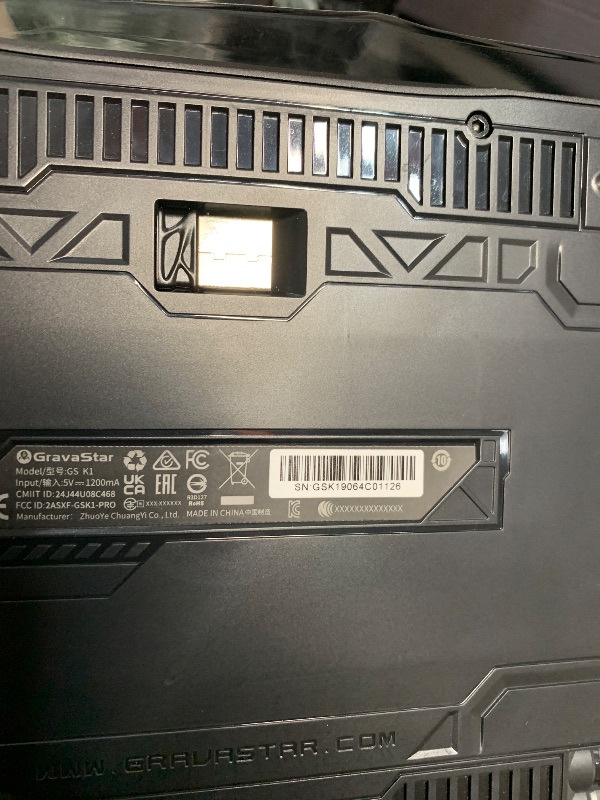 View 3 of *****KEYBOARD ONLY****GravaStar Mercury K1 75% Wireless Mechanical Gaming Keyboard, Aluminum Alloy, Gasket Compact Custom Keyboard Hot-Swap Socket, Linear Switches, RGB Backlit - Gradient Black