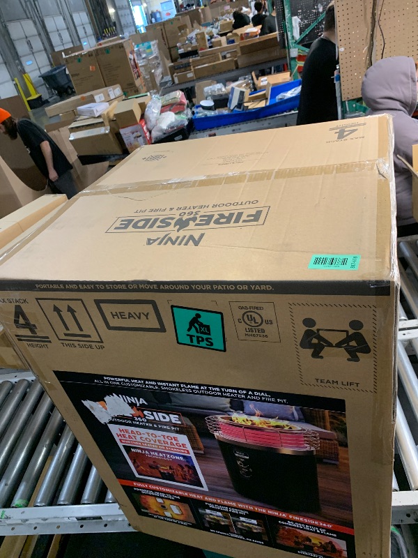 Photo 1 of ***FACTORY SEALED***
Ninja Fireside360™ Outdoor Heater & Fire Pit with 3 Modes – Flame, Heat, Flame & Heat, Portable for Patio, Deck, Camping, Beach, Easy Control Flames and Heat, Push to Start Ignition, Black, OF101BK