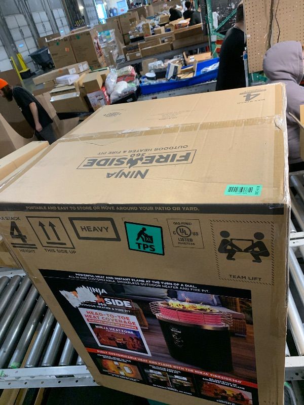 Photo 1 of ***FACTORY SEALED***
Ninja Fireside360™ Outdoor Heater & Fire Pit with 3 Modes – Flame, Heat, Flame & Heat, Portable for Patio, Deck, Camping, Beach, Easy Control Flames and Heat, Push to Start Ignition, Black, OF101BK