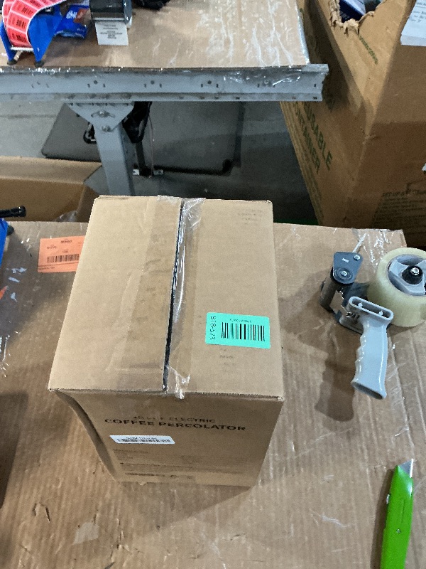 Photo 1 of ***(MISSING PARTS)***KIDISLE Percolator Coffee Pot Electric 10 Cup, Automatic Keep Warm, Stainless Steel Basket, Cool-Touch Handle