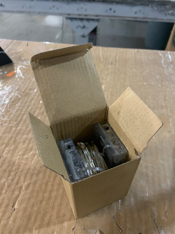 Photo 1 of ***(PARTS ONLY/ NON FUNCTIONAL)***Christmas String Lights Red Green White Copper Wire, 2 Pack Total 200LED Fairy Lights Waterproof Twinkle Lights for Xmas, Bedroom, Garden, Patio, Outdoor Decor- Red White Green