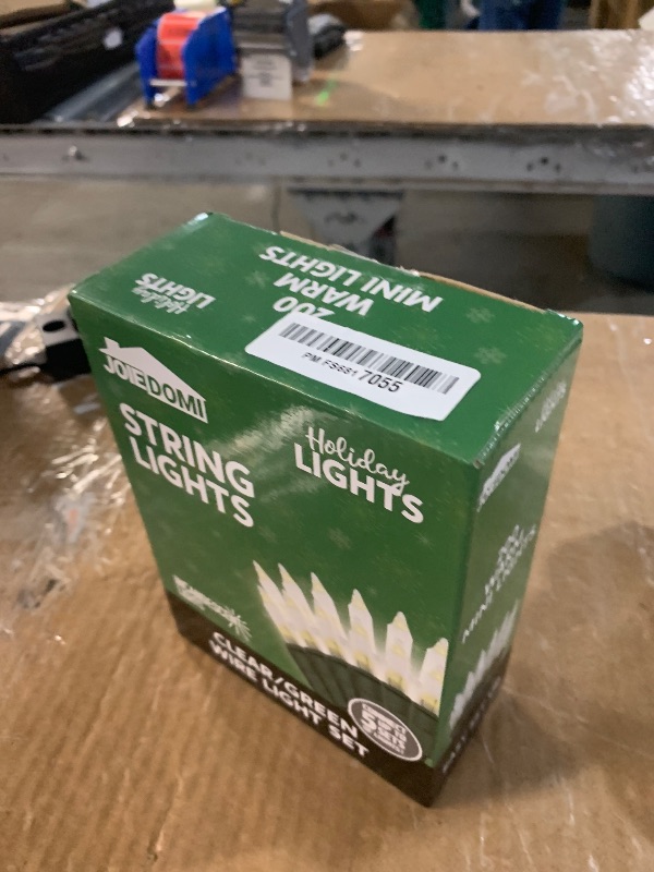 Photo 1 of ***PARTS ONLY*** ***NONFUNCTIONAL*** Joiedomi Clear Christmas String Lights Indoor,200(2x100) Mini White Fairy Light,42.8 FT Lighting Decor for Patio Dorm Classroom Bedroom Holiday Wedding Party Garland Birthday Festival,Green Wire