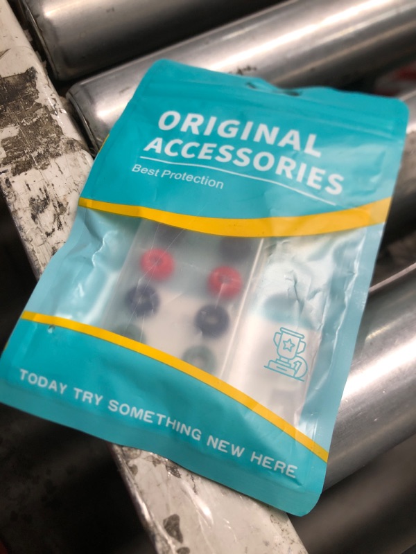 Photo 1 of [4-Pair] WQNIDE Ear Tips for Airpods Pro & Airpods Pro 2nd Generation Ear Tips (Silicone), Anti Slip Soft Silicone Airpods Pro Replacement Ear Tips Fit in The Charging Case (Black/Blue/Red/Green)