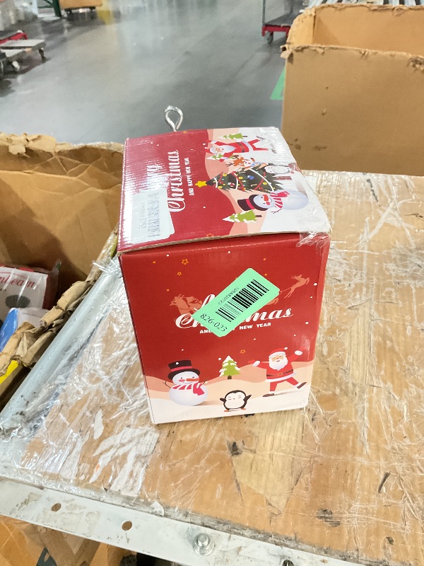 Photo 1 of ***(MISSING STREAKS)***Messon Christmas Inflatable Outdoor Decorations, 7FT Christmas Green Big Monster and Dog Climbing Ladder Steal Gifts Inflatable Decoration,Build-in LED, Christma Climbing Ladder Blow Up Decor for Yard