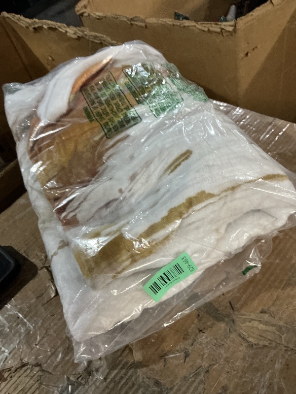 Photo 1 of Uokiuki Abstract Ombre Throw Blankets, Modren Chic Art Oil Painting Cozy Warm Bed Couch Blanket, Yellow Gold White Fleece Flannel Throws to Decorate The Room and Bedroom