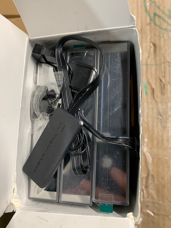 Photo 1 of ***(MINOR DAMAGE/ SEE NOTES FOR DETAILS)***Thermalright TL?M12QR X3 120mm Reverse Blade PC Case Fans, 1500RPM Airflow, ARGB Daisy?Chain, Infinity?Mirror Lighting, 3?Pack