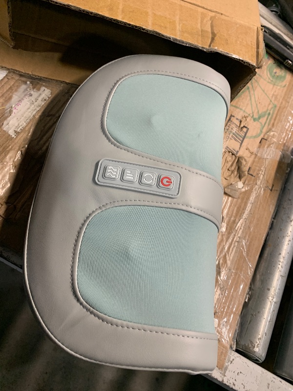 Photo 1 of ***(MISSING POWER CORD/ UNABLE TO TEST ITEM)***Foot Massager with Heat, with 3 Intensity Levels Shiatsu Kneading,with Massage Roller,Dual-Frequency Red Light 107.6°F Constant Temperature,Ideal for Feet Care and Pain Relief at Home, Office? (Green)