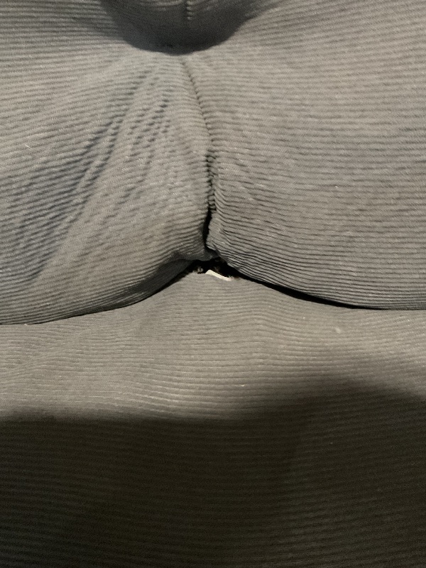 View 4 of ****DAMAGE ON SEAT SEE PICTURE******Jumbo Plush Bean Bag Chair for Adults with Head & Back Support - Extra Large Durable Tear-Resistant Fabric (Extra Large)