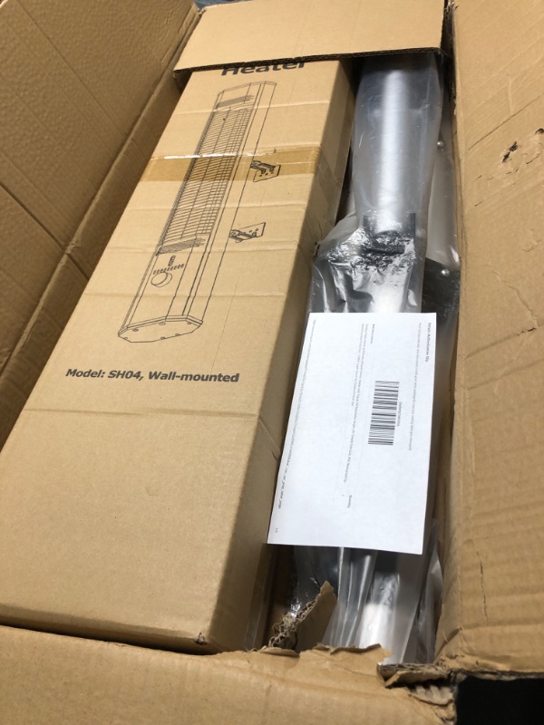 Photo 1 of ***(PARTS ONLY/ NON FUNCTIONAL)***
Outdoor Patio Heater w/Remote, Infrared Electric Heater with Tripod, 68''Adjustable Height, 9H Timer&Child Lock, IP65 Waterproof,Tip-Over&Overheat Protection, 1500W, Super Quiet For Outdoor/Indoor Use