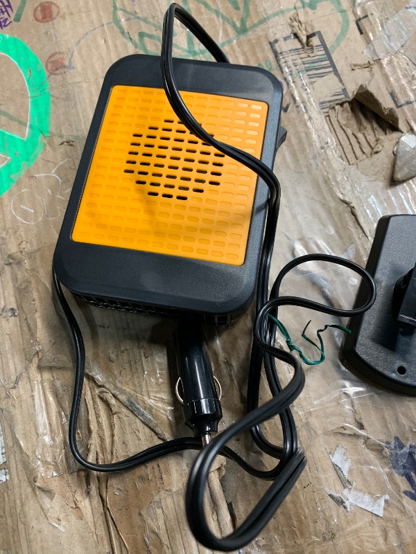 Photo 1 of ***(PARTS ONLY/ NON FUNCTIONAL)***Car Heater Portable Car Defroster Windshield Heater,12V 200W Fast Heating & Cooling Fan,Plug In Cigarette Lighter Heaters Windshield Defogger,360° Rotary Portable Car Heaters for Vehicle,Cars,RVs,SUV