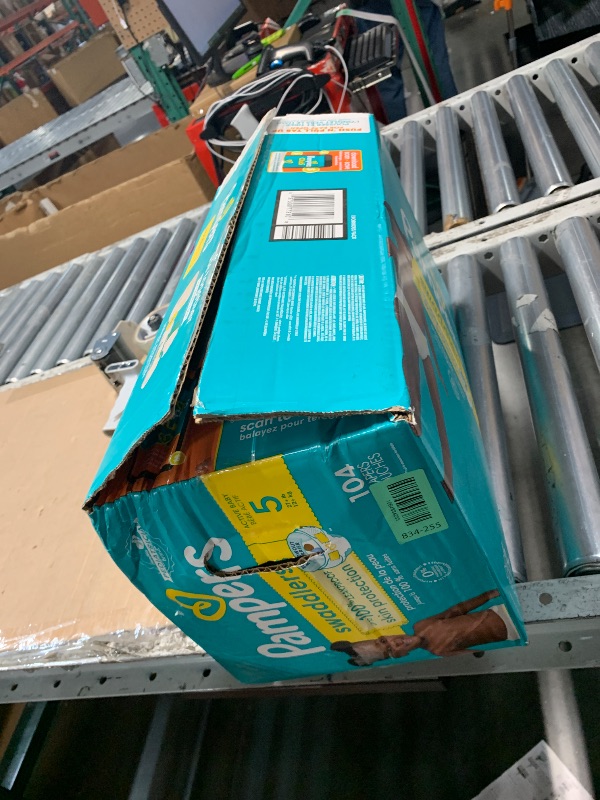 Photo 1 of ***FACTORY SEALED***Pampers Baby Diapers - Swaddlers - Size 5, 104 Count, Ultra Absorbent Disposable Infant Diaper