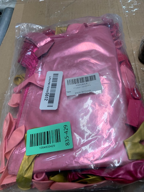 Photo 1 of ***MISSING PARTS***
Metallic Magenta Hot Pink Flat Square Foil Balloons Backdrop Wall, Double Sided Tunnel with Latex Pink Balloon Arch Garland Kit for Valentine's Day Anniversary Bridal Wedding Birthday Party Decoration