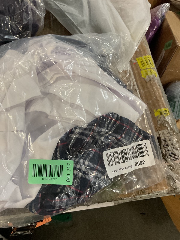 Photo 1 of ***MISSING PARTS/ SEE NOTES *** Japanese Tartan Pleated School Uniform Cosplay Costumes with Socks Eyeglass Frame Set (Gray)(L = Asia XL)(SSF11)