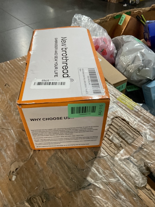 Photo 2 of New brothread 63 Colors Compatible with Brother Polyester Embroidery Machine Thread Kit 500M (550Y) Each Spool Compatible with Brother Babylock Janome Singer Pfaff Bernina Embroidery Sewing Machine