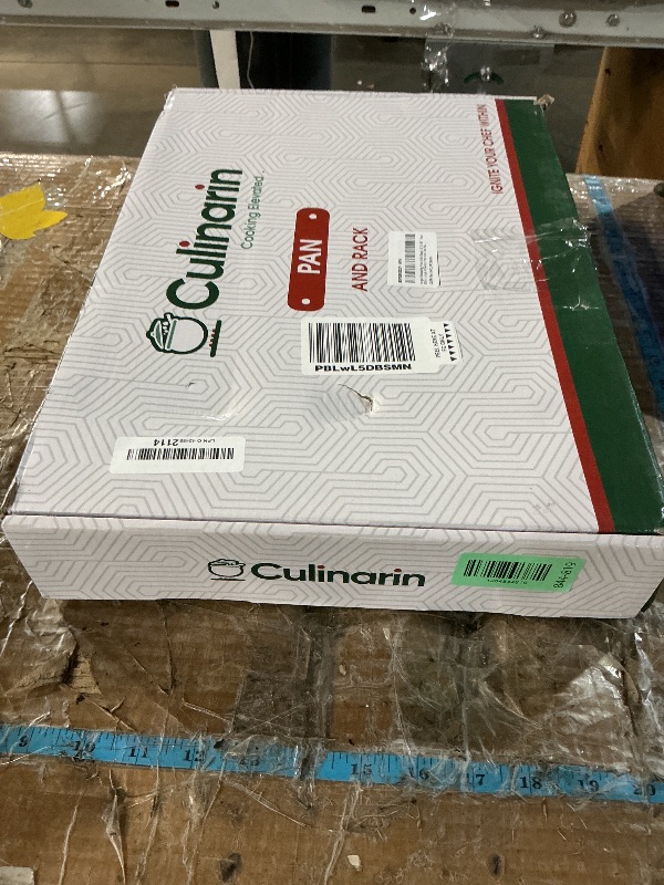 Photo 1 of Large Roasting Pan With Rack 12” X 16” - Non Stick Large Roaster Pan and Flat Rack With Foldable Handles - Roasting Pans for Ovens to Elevate Food for Even Heating - Dishwasher Safe Turkey Roast Pot