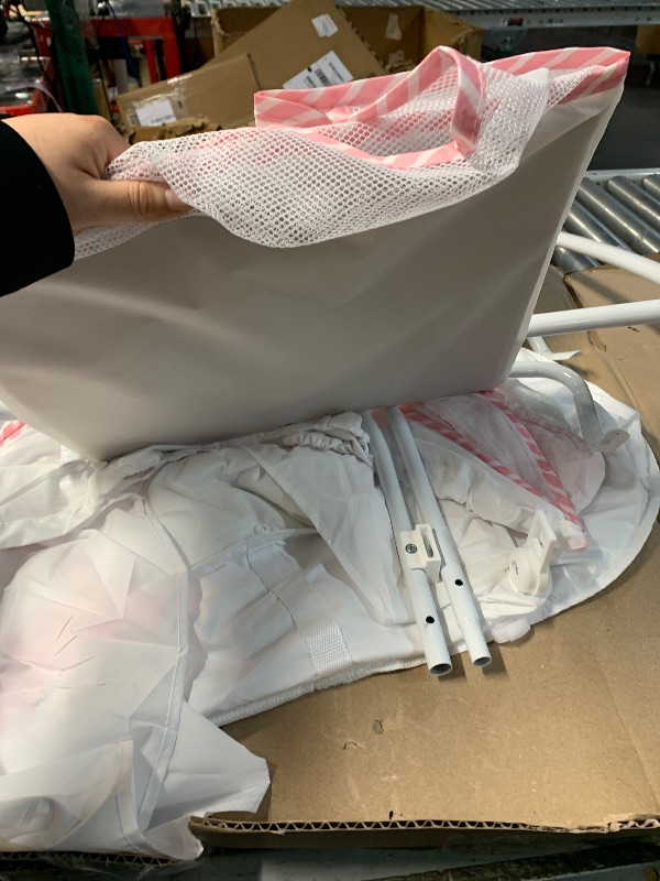 Photo 1 of ***STOCK PHOTO FOR REFERENCE ONLY ***BIERUM Baby Bassinet for Baby - 7 Height Adjustable Bedside Bassinet with Lockable Wheels, Easy to Assemble Portable Bedside Crib with Large Storage Bag & Mattress for Newborn/Infant