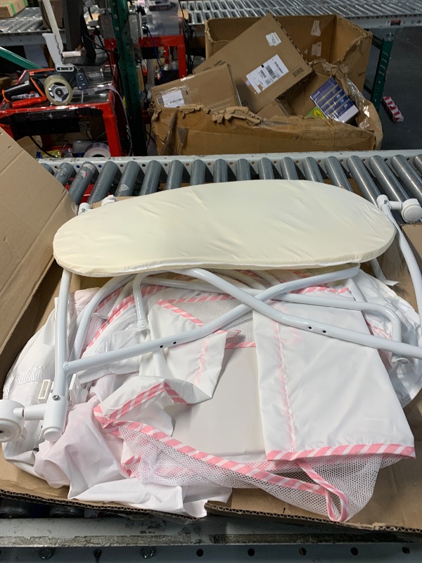 Photo 1 of ***STOCK PHOTO FOR REFERENCE ONLY ***BIERUM Baby Bassinet for Baby - 7 Height Adjustable Bedside Bassinet with Lockable Wheels, Easy to Assemble Portable Bedside Crib with Large Storage Bag & Mattress for Newborn/Infant