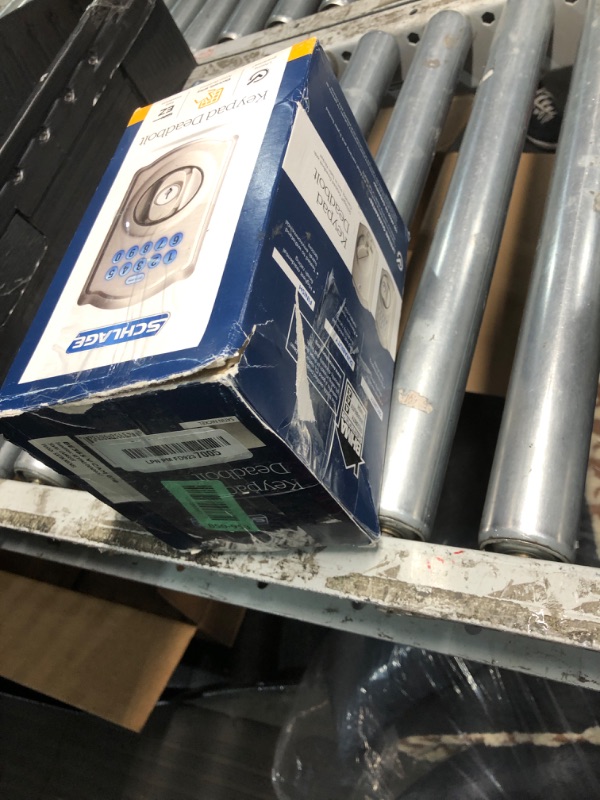 Photo 1 of ***(MINOR DAMAGE/ MINOR SCRATCHES)***Schlage BE365 V CAM 619 Camelot Keypad Deadbolt, Electronic Keyless Entry Lock, Satin Nickel