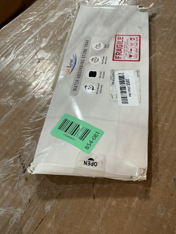 Photo 1 of ***(USED/ UNKNOWN IF MISSING PARTS)***Quick Dry Sink Caddy Kitchen Sink Organizer, Water Absorbing Stone Tray for Sink, Stone Drying Tray, Diatomite Faucet Mat & Protector, Dispenser Sponge Holder, Stone Soap Tray for Bathroom Counter