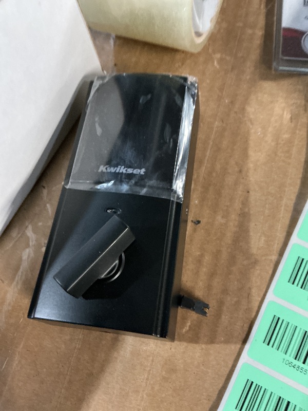 Photo 1 of ***MISSING PARTS***
Kwikset HomeConnect 918 Contemporary Z-Wave Long Range Enabled Touchscreen Lock Works with Ring Alarm, Samsung SmartThings Hub Required, Sold Separately in Matte Black