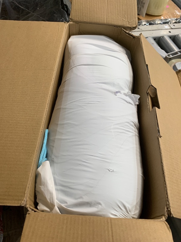 Photo 1 of ***(HEAVILY USED/ MINOR DAMAGE)***AM AEROMAX Side Sleeping Pillow with Arm Holes - Ergonomic Memory Foam Pillow for Cervical, Neck, Shoulder & Rotator Cuff Pain Relief - Ideal for Side Sleepers.(Blue)