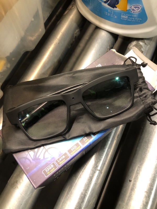 Photo 1 of ***Does not Have SD Card**8KLSYQ 1080p HD Camera Smart Video Recording Glasses-Outdoor Sport Glasses with Camera Wearable Eyeglass (Include 32G Memory Card)