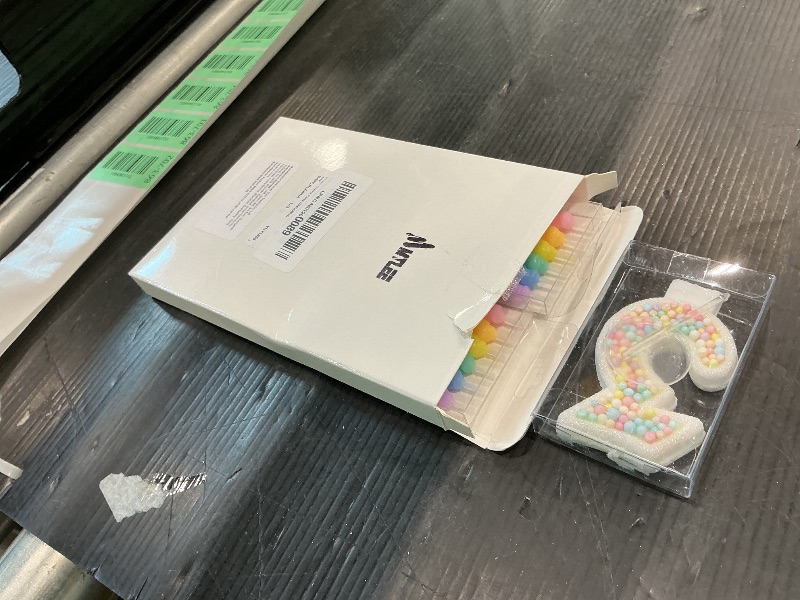 Photo 1 of *MISSING PARTS UNKNOWN*
MTLEE Number 3 Birthday Candle with 12 Pcs Spiral Candles for Girls Macaron Pastel Rainbow Unicorn Pink Cake Topper for Sweet Theme Party Decoration