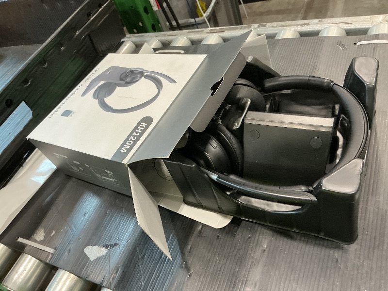 Photo 1 of (2025 Upgraded) Wireless Headset with Mic for Work, Bluetooth Headset with Noise Canceling Microphone with Dongle, Charging Base & Mic Mute, Wireless Headphones for Work from Home/PC/Computer