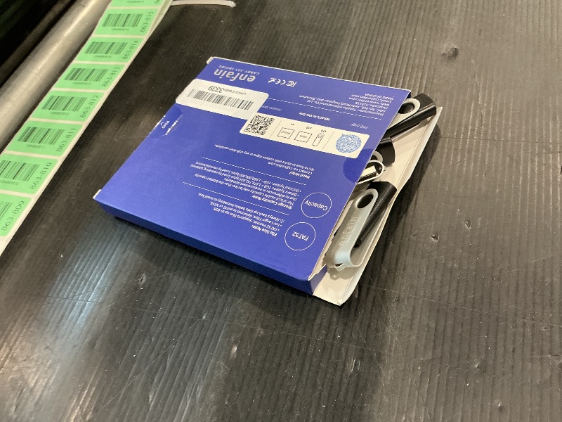 Photo 1 of [Not 128GB ] Enfain 128MB USB Flash Drive 10-Pack with Labels & Swivel Caps | Bulk Thumb Drives for Small File Storage