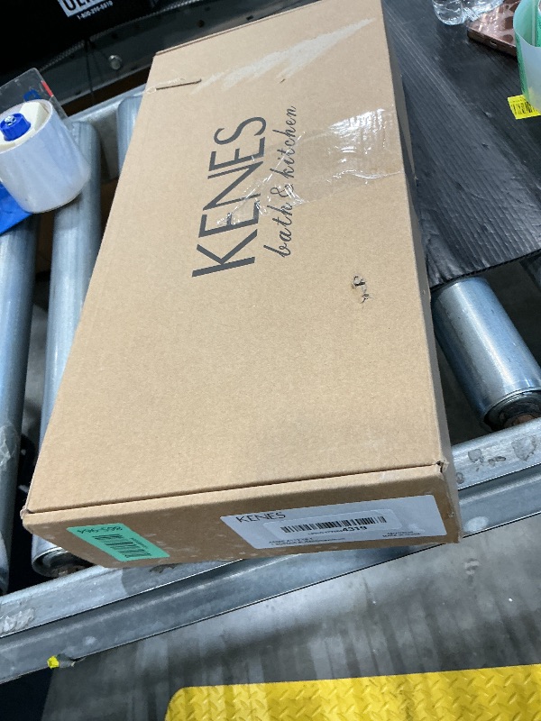 Photo 1 of **USED**
KENES Matte Black Shower Faucet with 10-Inch Shower Head and Handle Set, Square Shower Faucet Set Bathroom Rainfall Shower System Wall Mount, KE-6024B-2 (Shower Valve Included)