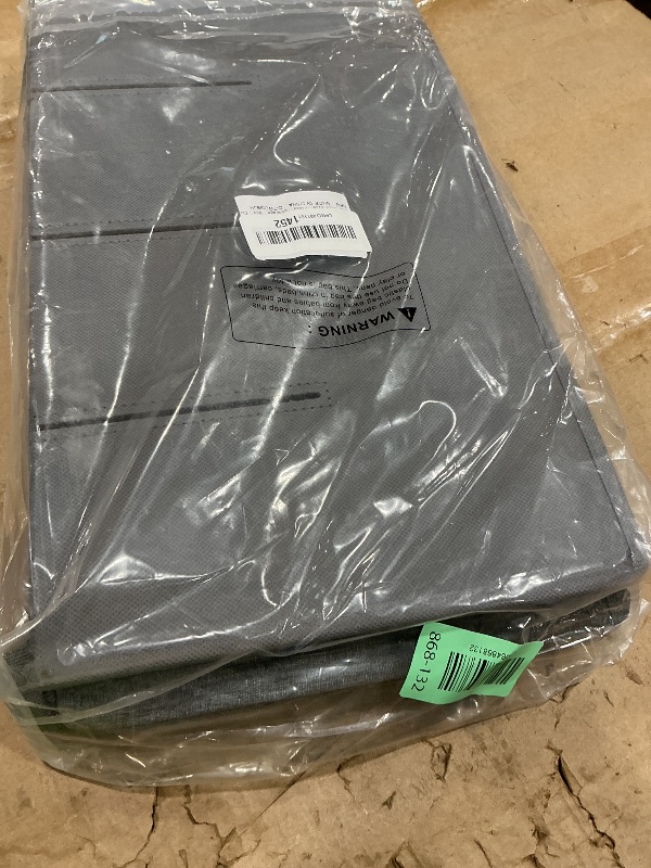 Photo 1 of ***MISSING PIECES*** popoly Stemware Storage Containers (2 pack), Wine Glass Storage Box with Dividers for Glassware or Crystal, Holds 12 Red or White Wine Glasses, Hard Top and Stackable (Grey)