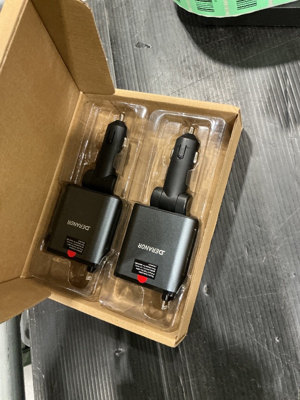 Photo 1 of [2 Pack] Retractable Car Charger 4 in 1 Fast Car Phone Charger 69W, USB C Car Truck Accessories Adapter with 2X Retractable Phone Charger Cords and USB Port for i Phone 16/15/14/13,for Samsung S25/S24