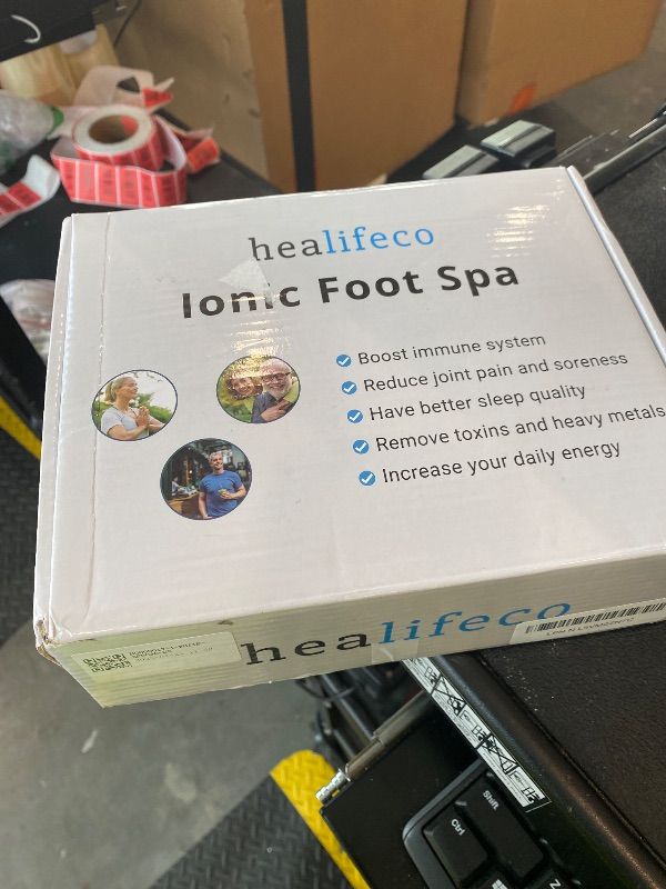 Photo 1 of *MINOR DAMAGE - USED*
Ionic Foot Spa by Healifeco – Ion Foot Bath Detox Machine - For Toxins, Heavy Metals & Free Radicals – Activates 2,000 Foot Detox Nodes – Easy 30-Min Home Detox – 90,000+ Happy Users Trust It