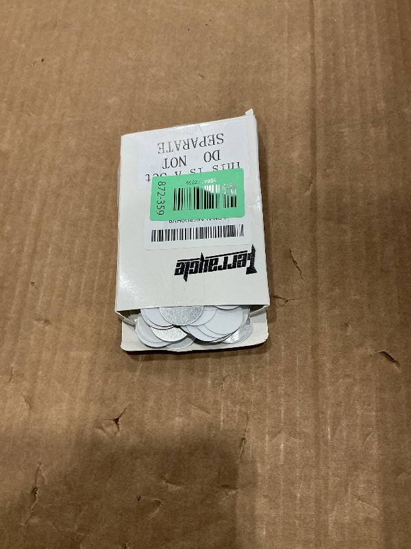 Photo 1 of 100 Set Sublimation Blank Aluminum Stickers Set 1 Inch Round Blank Bezel Pendant Tray Aluminum Sheet, Includes Sublimation Blank Discs and Double Side Tapes for Personalized Photo Jewelry Making DIY