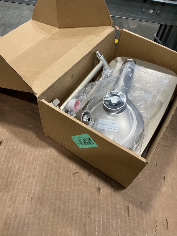 Photo 1 of ** SOLD AS IS NO RETURN/REFUNDS**
SANISANO 12" Rain Shower Head with Magnetic 4.7" 9-Mode Handheld Spray Combo, High Pressure Dual Shower Heads with Adjustable Extension Arm, with 59'' Extra Long Shower Hose (Nickle)